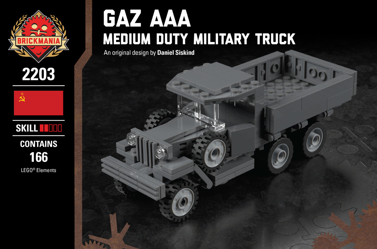 Gaz AAA - Medium Duty Military Truck - Brickmania Toys
