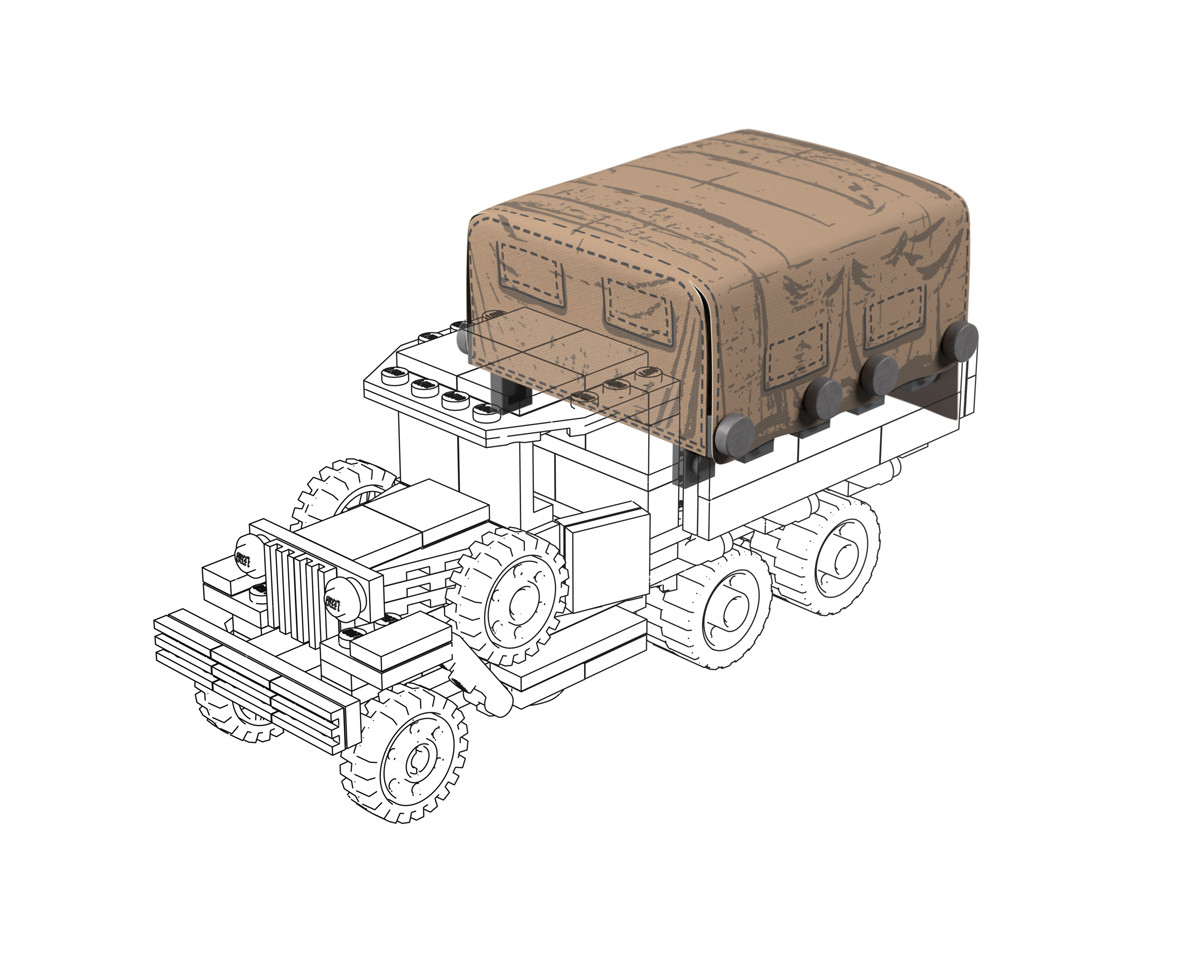Canvas Bed Cover - Pack for Gaz AAA - Brickmania Toys