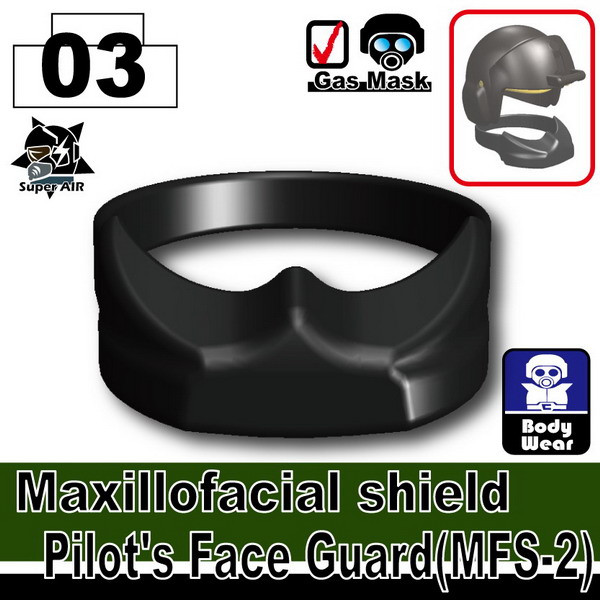 Minifig.Cat Pilot's Face Guard (MFS-2) - Brickmania Toys