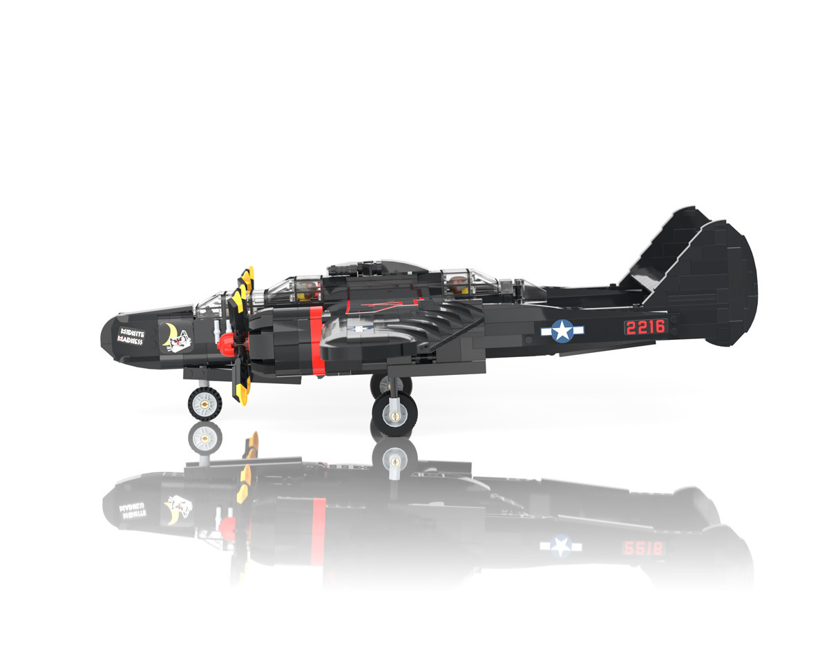 P-61B Black Widow - WWII Night Fighter - Brickmania Toys