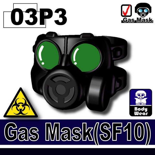 Minifig.Cat Gas Mask (SF10-P3) - Brickmania Toys