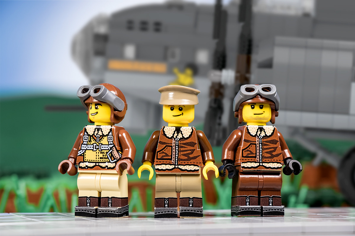 WWII US Bomber Crew - Sticker Pack - Brickmania Toys