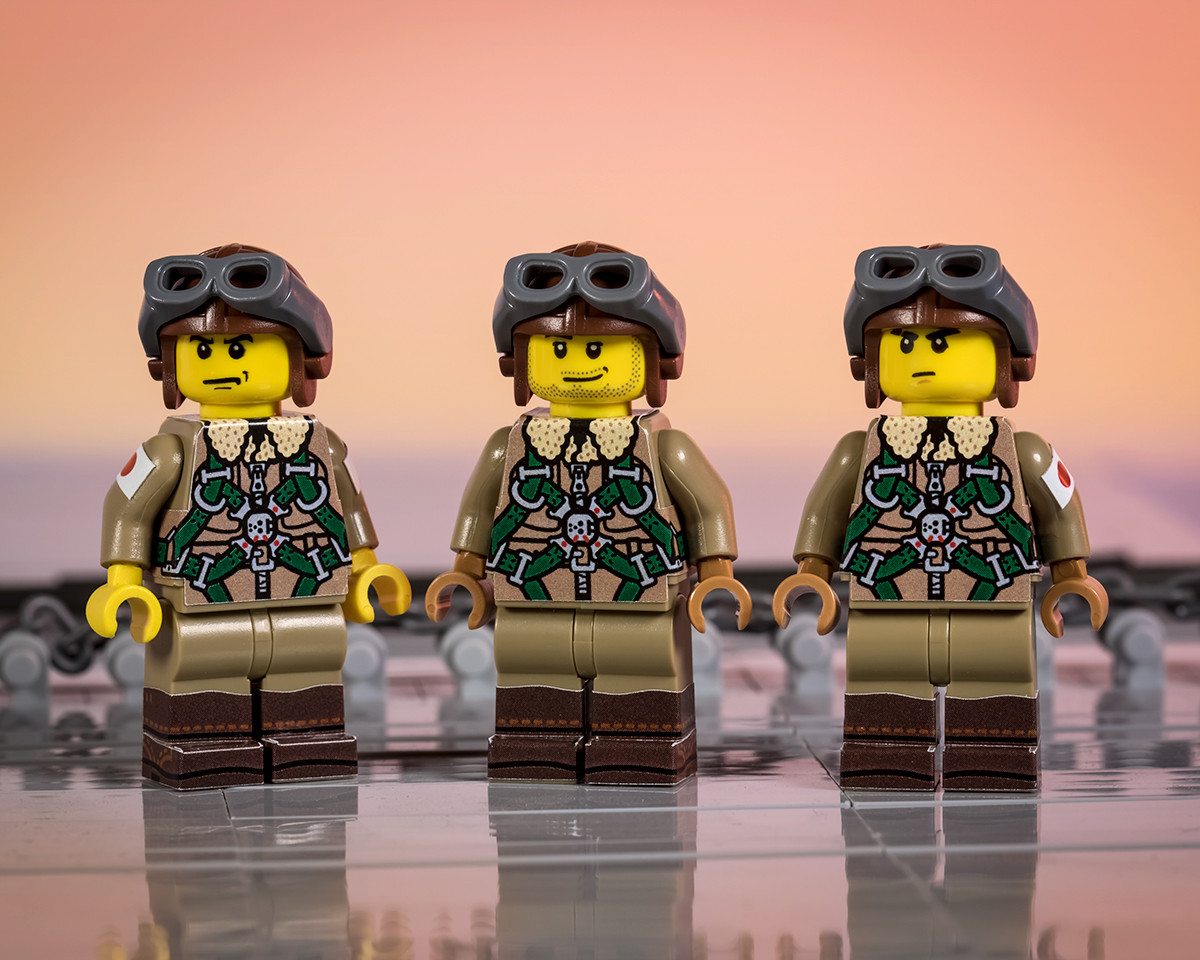 WWII Japanese Airmen - Sticker Pack - Brickmania Toys