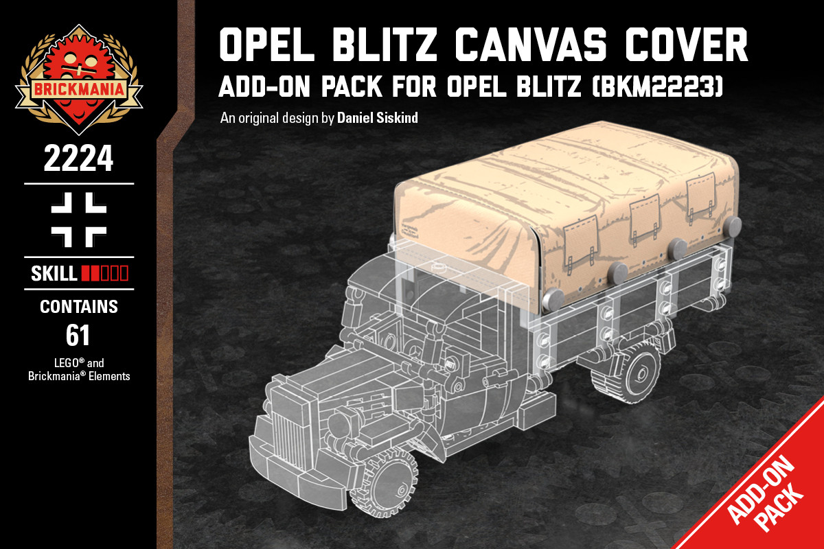 Opel Blitz Canvas Cover - Add-On Pack - Brickmania Toys