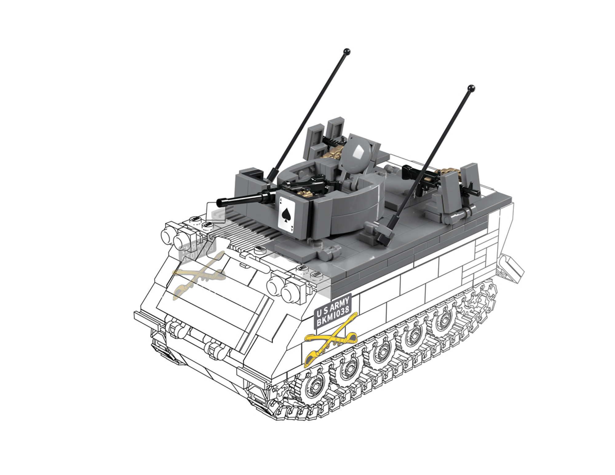 BRICKMANIA M113 装甲兵員輸送車 M113 - Armored Personnel Carrier