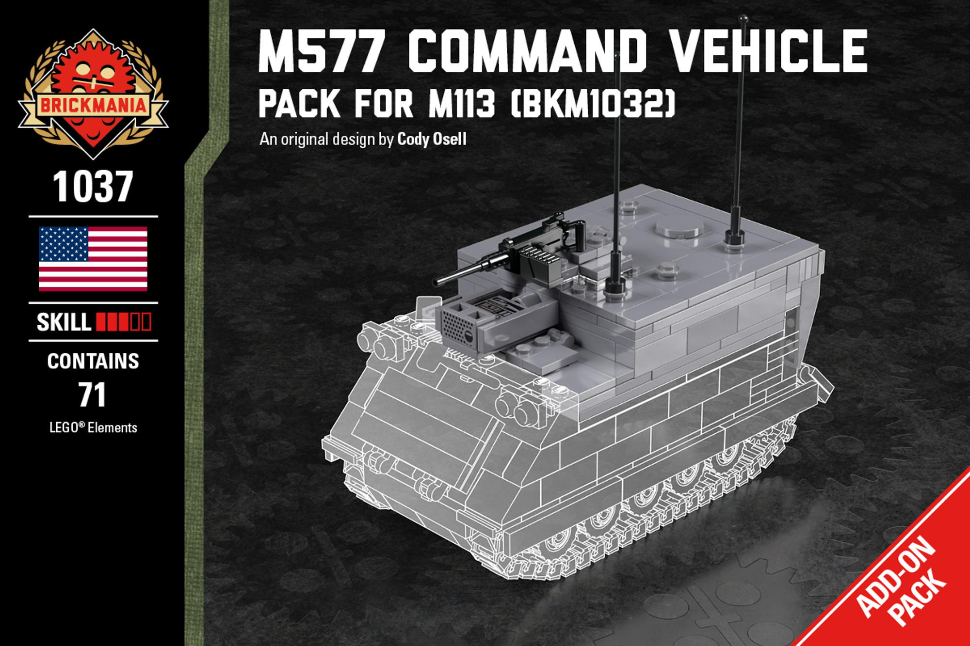 M577 - Command Vehicle Pack for M113 - Brickmania Toys