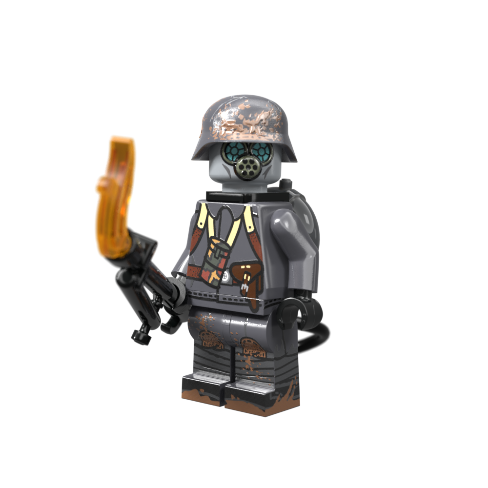 WWI German Flame Trooper - Brickmania Toys