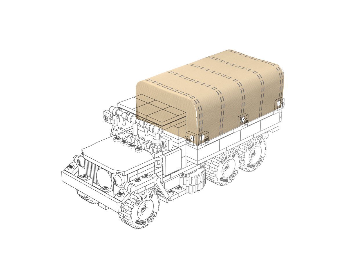 M35 Truck Cover - Canvas Pack