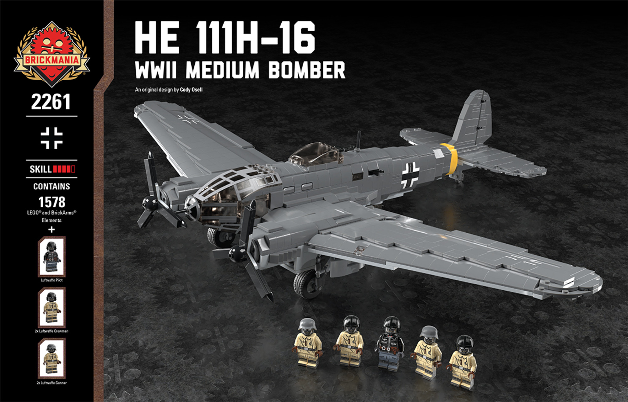 WW2 German Luftwaffe Heinkel He 111 Bomber — Brick Block Army | lupon ...