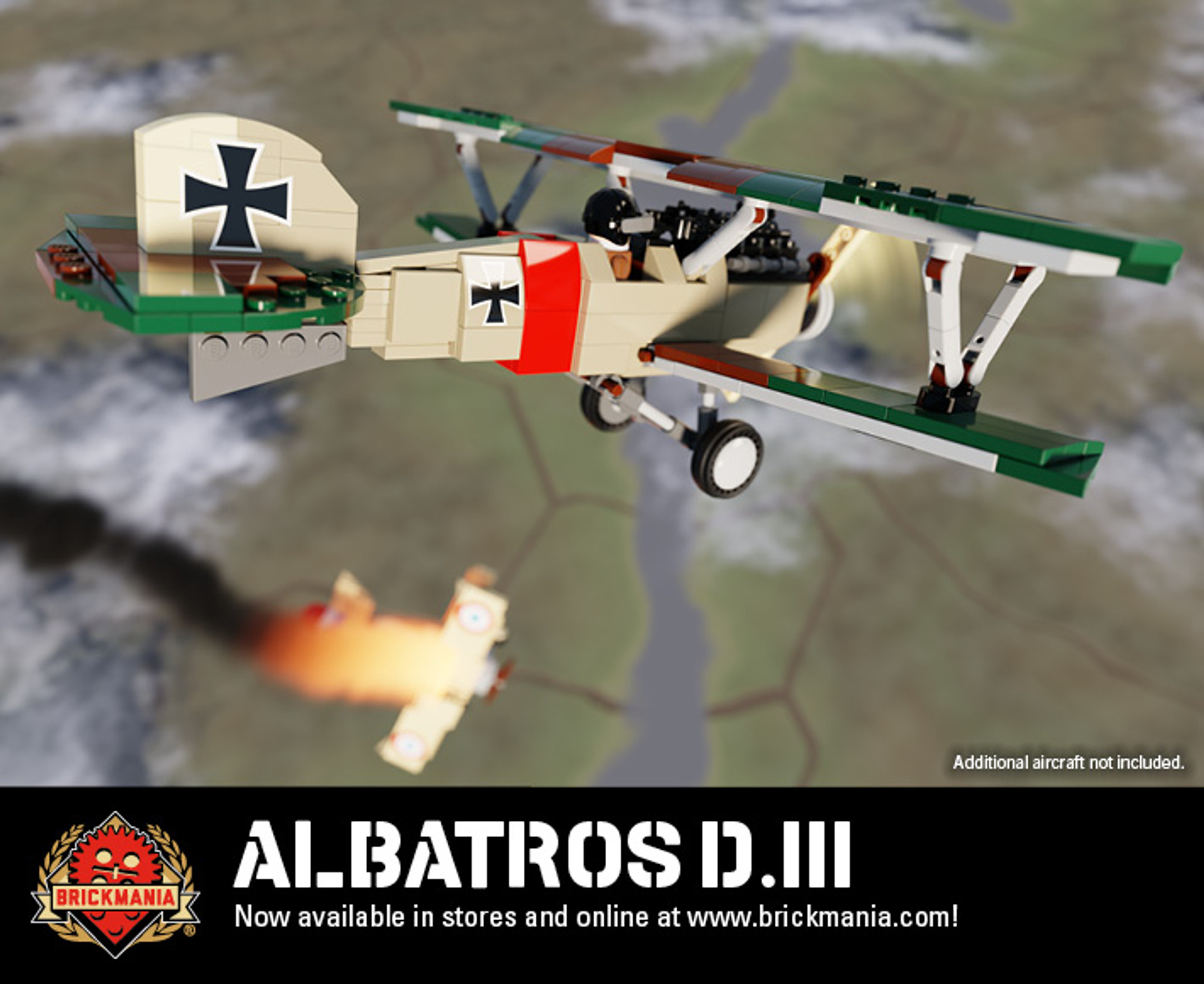 Albatross britânico 3D lutador modelo puzzle, guerra avião, sandpan jogo,  aeronave coleções, tela do mundo, D.