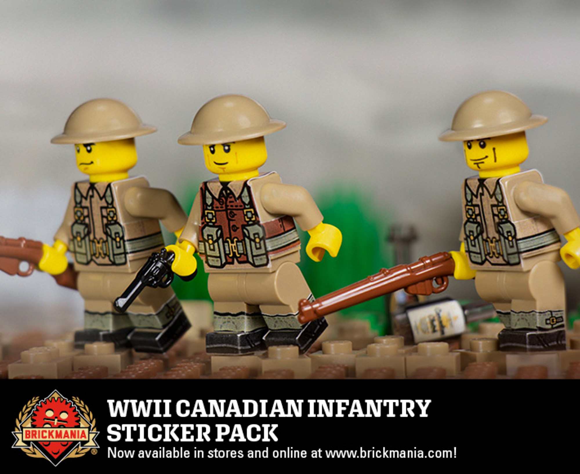 WWII Japanese Infantry - Squad Pack - Stickers - Brickmania Toys