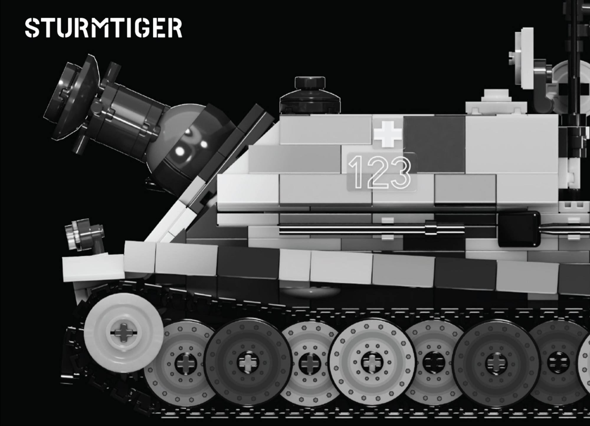 Brickmania Sturmtiger Lego Tank - Authentique WWII France