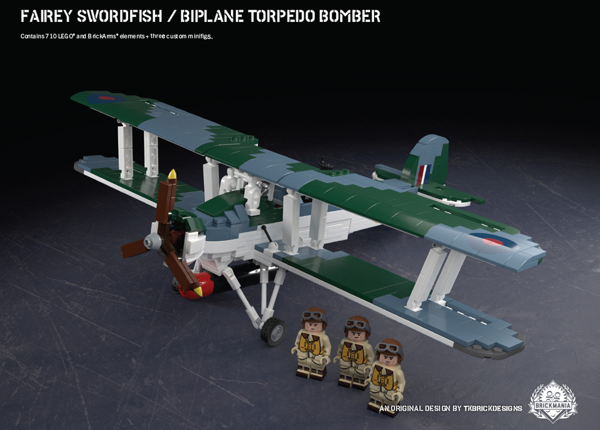Fairey Swordfish Biplane Torpedo Bomber