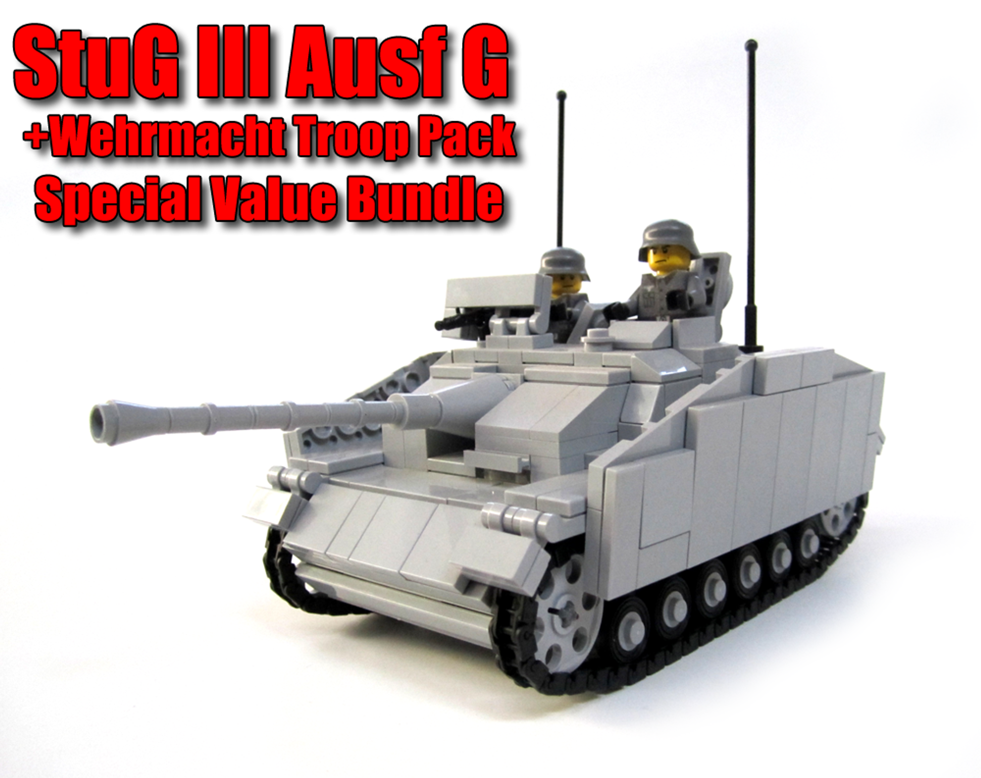brickmania製ww2ドイツ軍STUGⅢ StuG III Ausf. G – WWII German Assault Gun (2025)