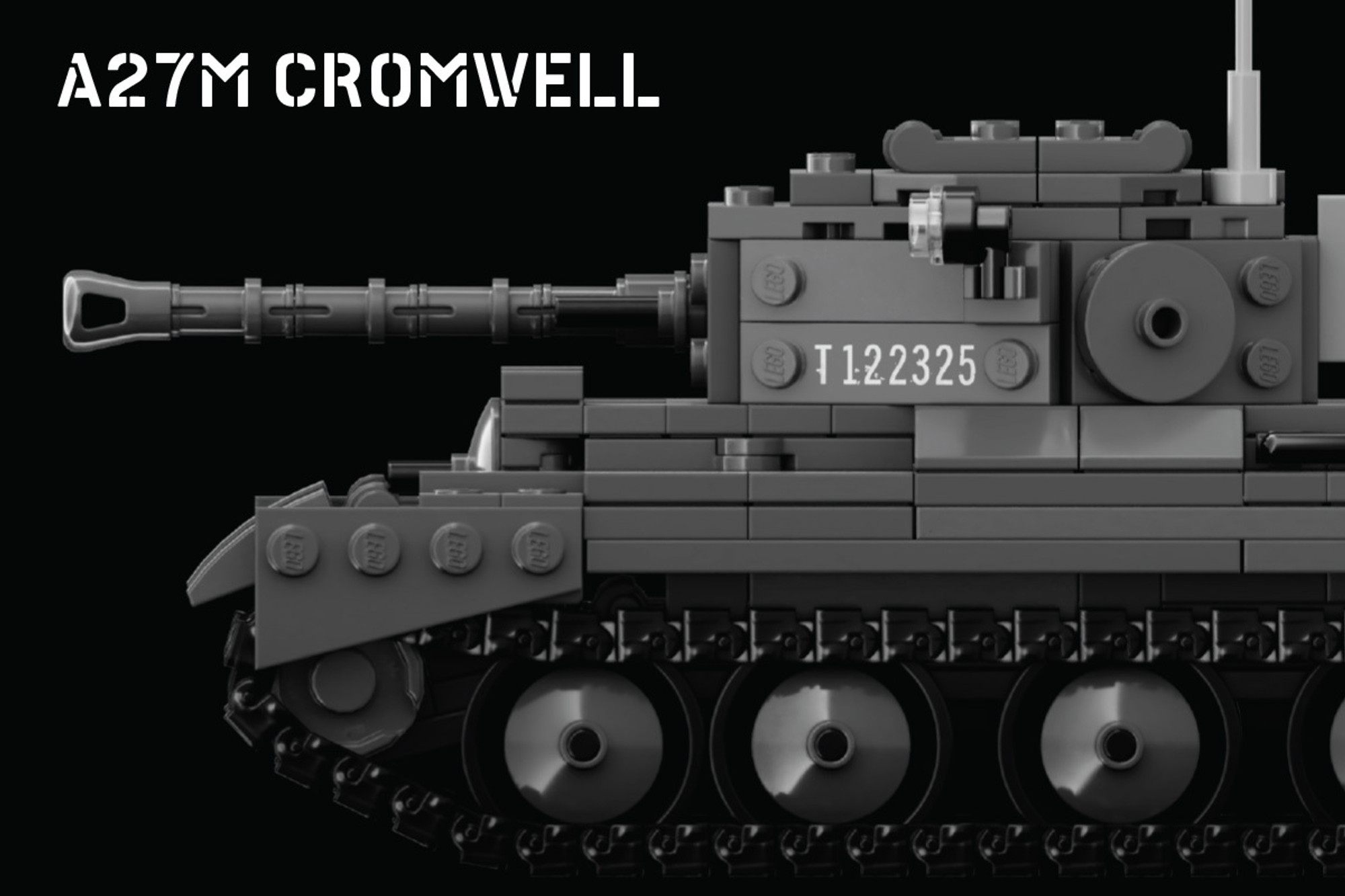 純正レゴ Brickmania A27Mクロムウェル巡行戦車 + ミニフィグ付き A27M Cromwell IV - British Cruiser Tank - Brickmania Toys