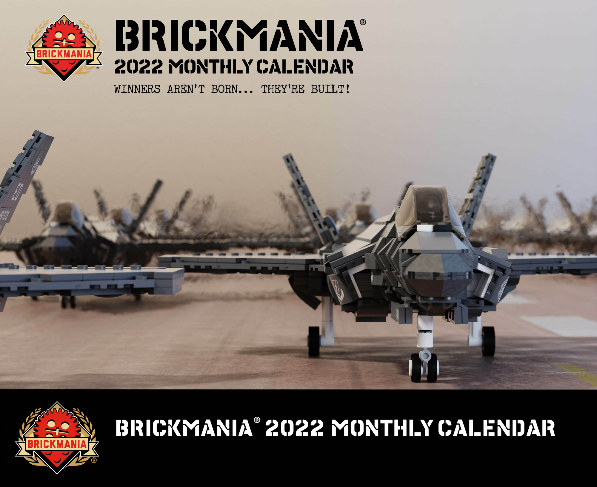 Brickmania 2022 Monthly Calendar