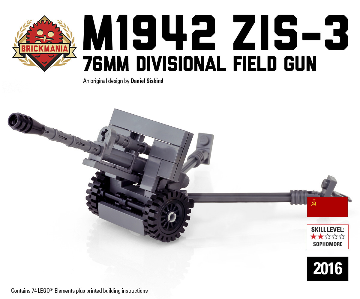ドイツ連邦軍 ゥレプ製lindnerhof マルチキャリバー 3個セット ZiS-3 76mm Field Gun - Brickmania Toys