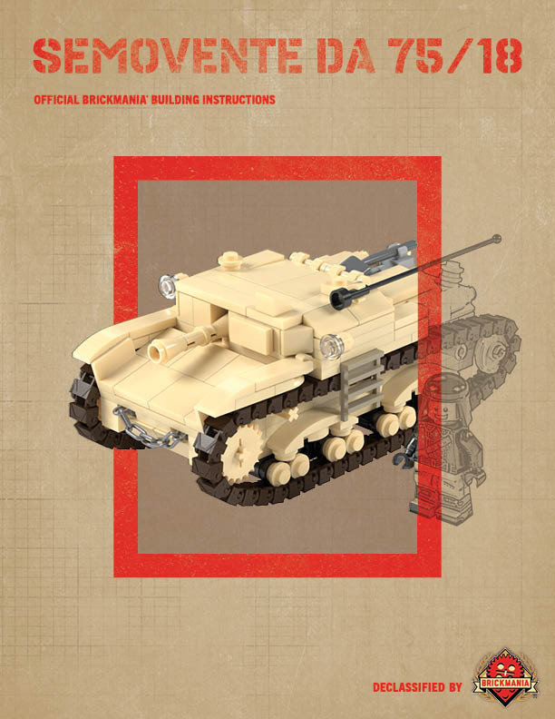 Semovente Da 75/18 - Self Propelled Gun– Digital Building Instructions
