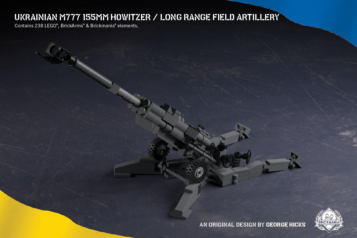 Ukrainian M777 155mm Howitzer Long Range Field Artillery