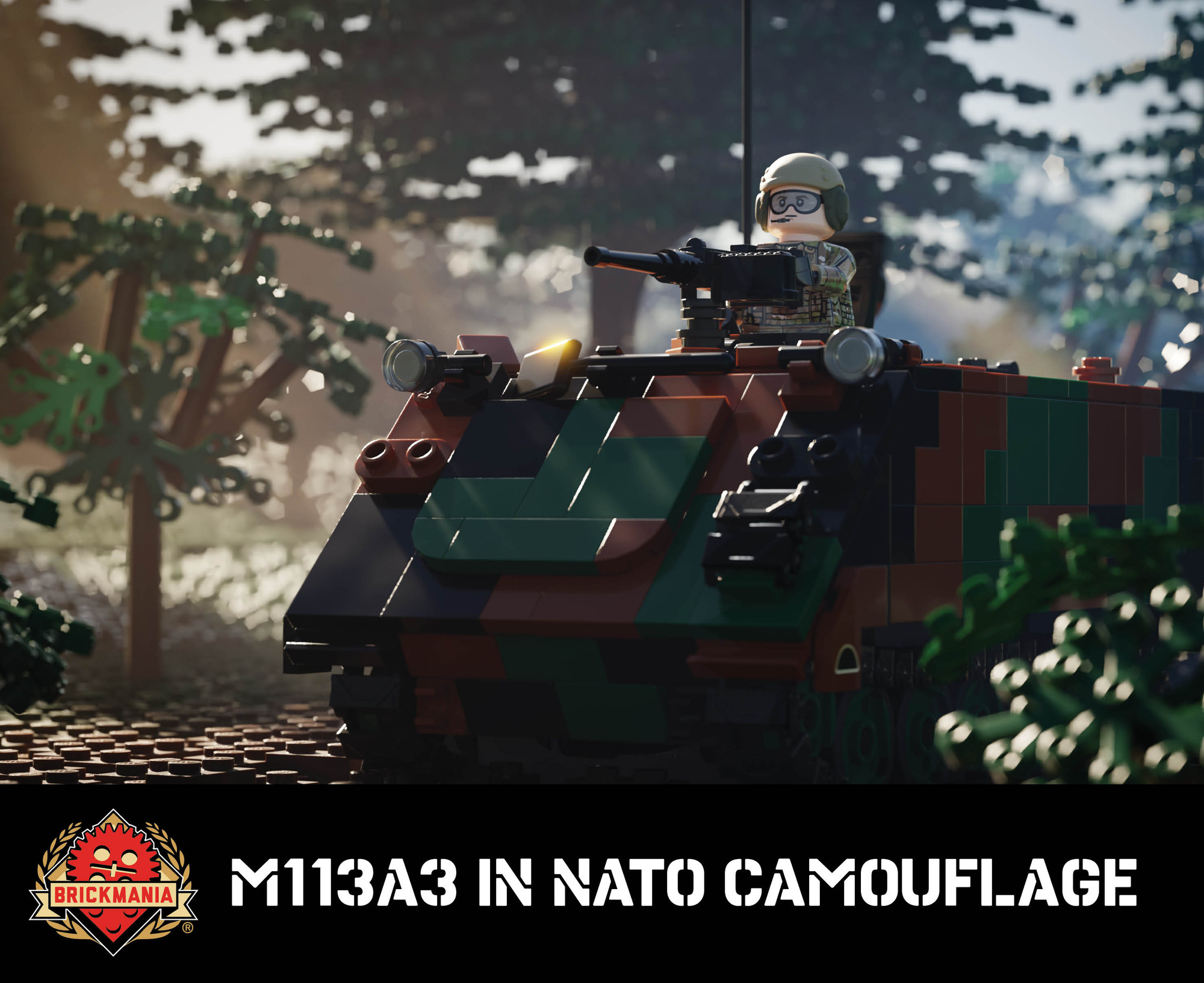 M113A3 in NATO Camouflage – Armored Personnel Carrier