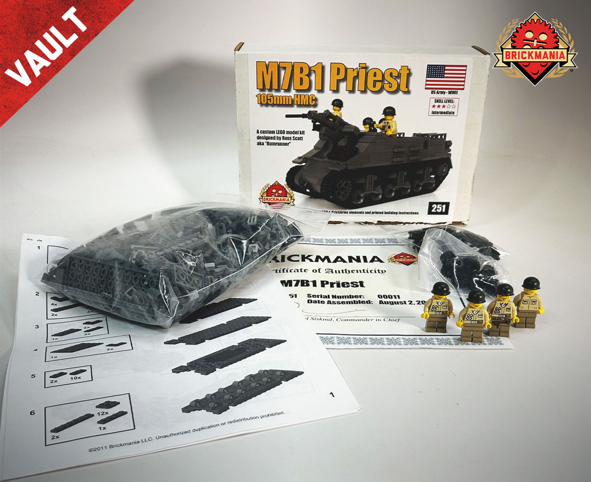 M7B1 Priest 105mm HMC (2011) - BKM Vault - Brickmania Toys