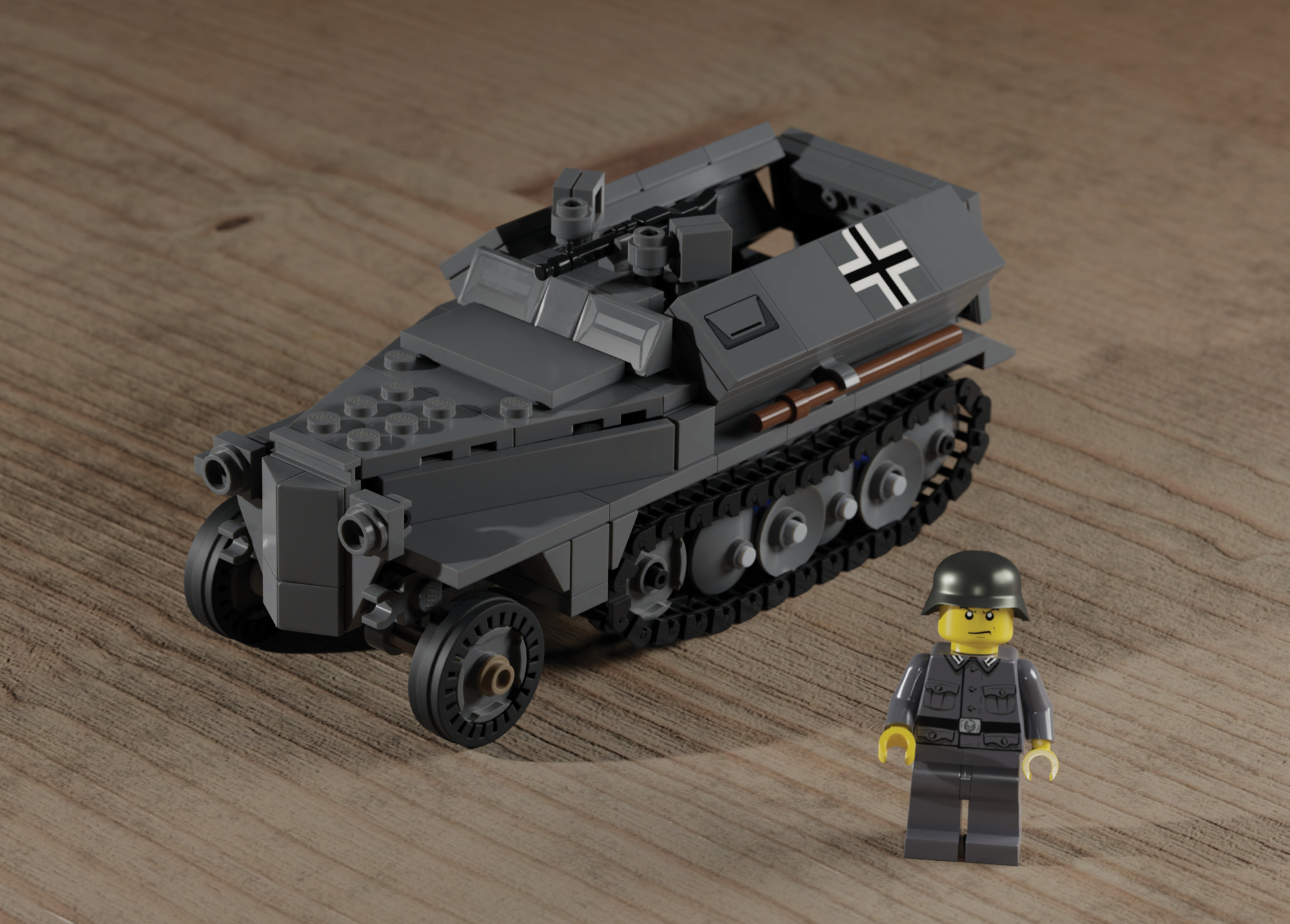 brickmaniaドイツ軍SdKfz10＋minifigcoドイツ兵 - その他