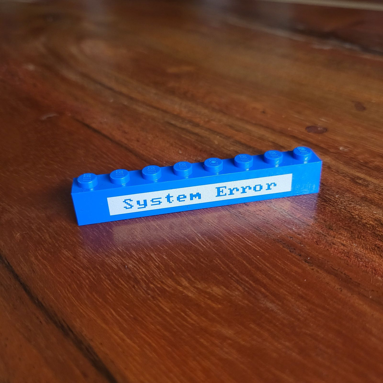 Brick Warp System Error Badge Brick 1x8