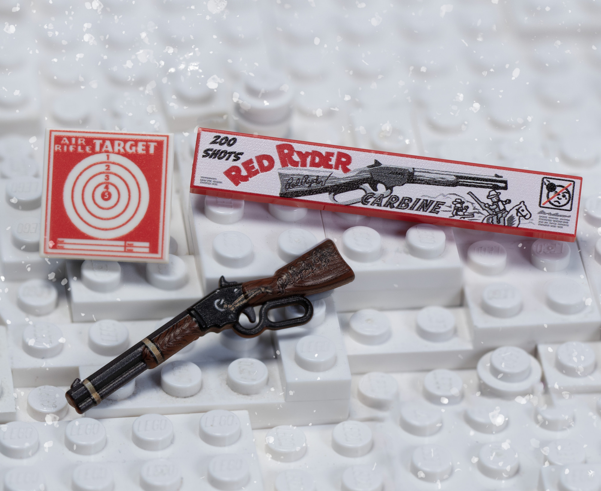 Perfect Caliber™ BrickArms® Lever Action Rifle Red Ryder and Tile Pack