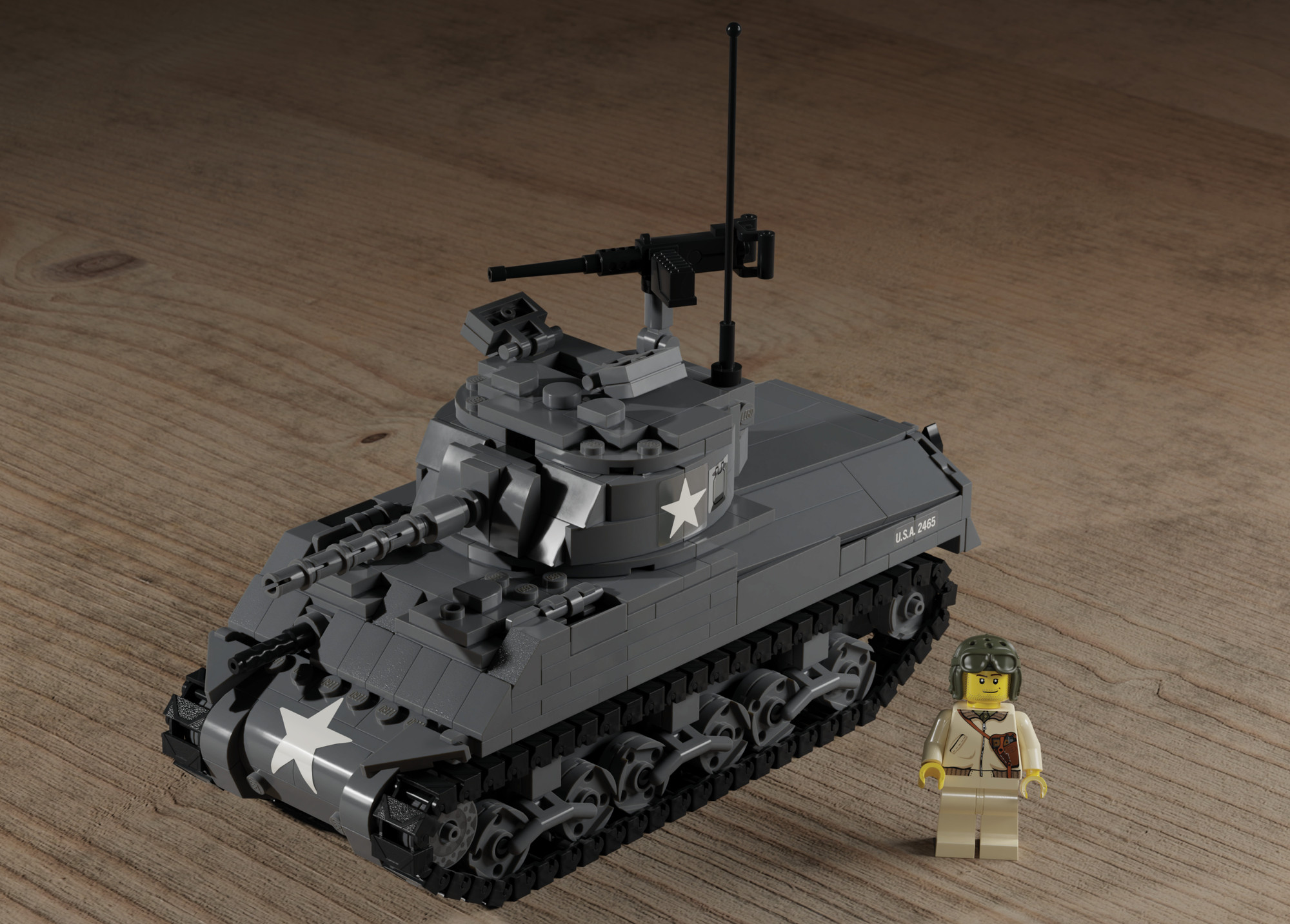 M4 Sherman – Allied Medium Tank - Brickmania Classic Series