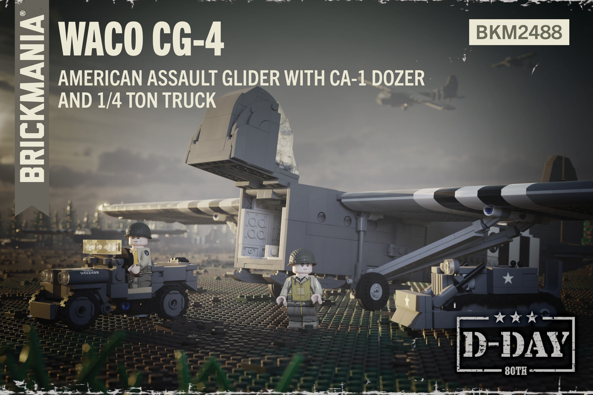 WACO CG-4 American Assault Glider – With Clark CA-1 Dozer and 1/4