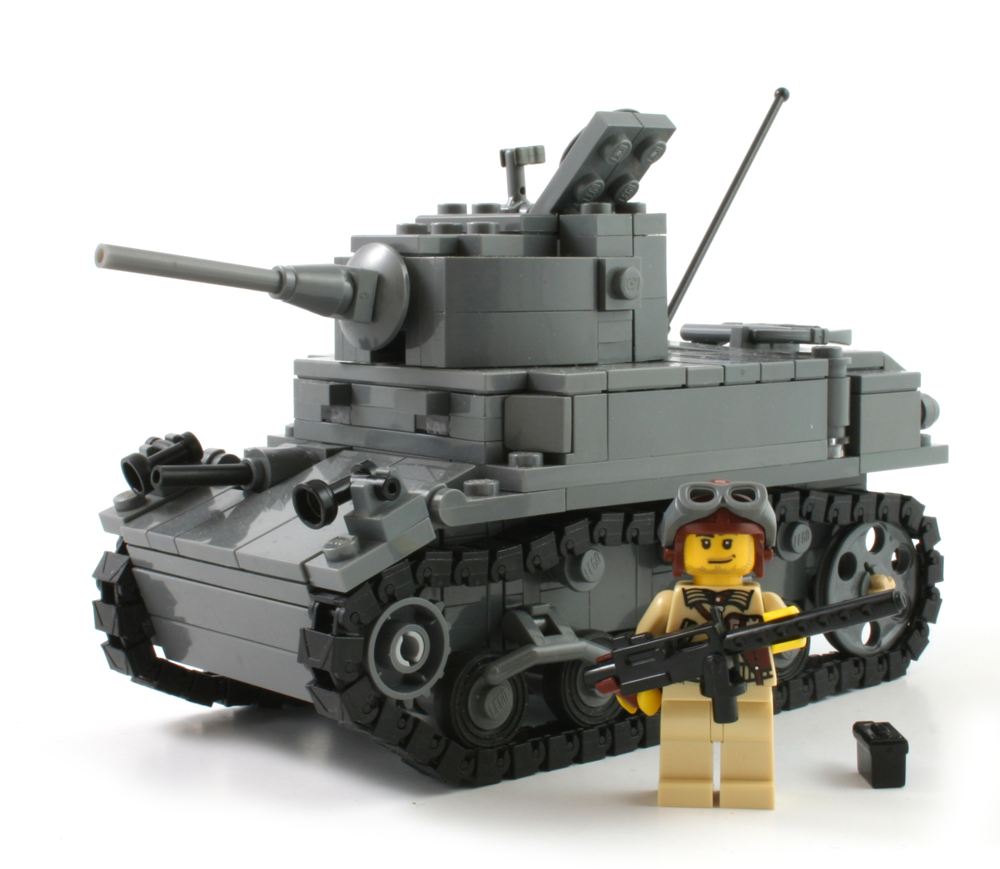 M3A1 Stuart Light Tank - Brickmania Toys