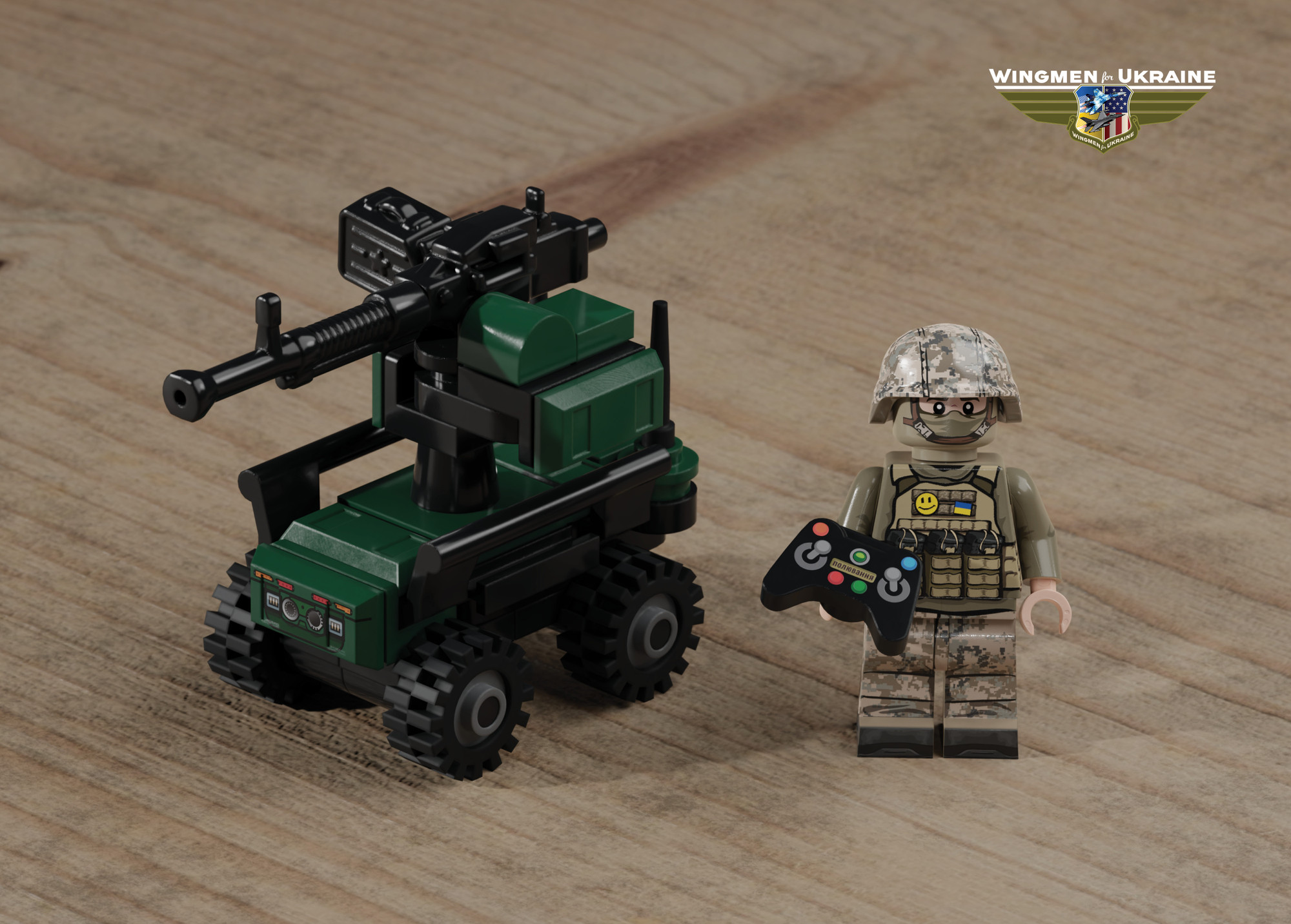 Military Lego Drone Pilot Recon Operator UAV Loadout (V2) — Brick
