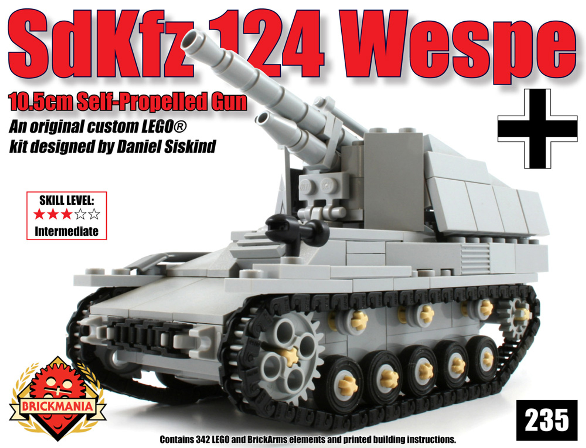 SdKfz 124 Wespe 10.5cm Gun Kit