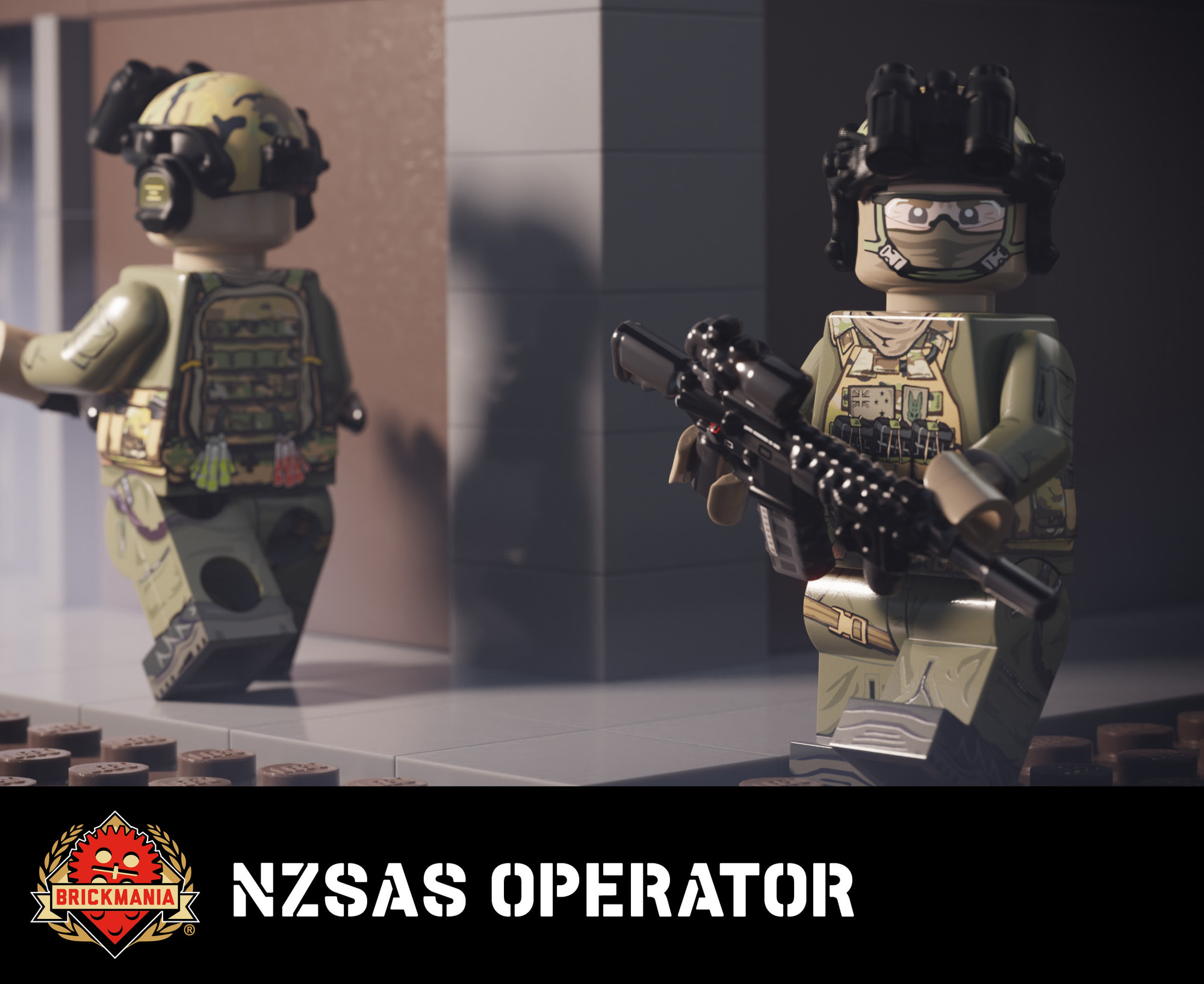 New Zealand SAS Operator with Perfect Caliber™ BrickArms® MARS-L Rifle