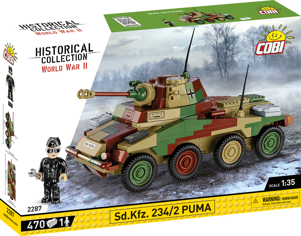 COBI Sd.Kfz. 234/2 PUMA Armored Vehicle : Set #2287