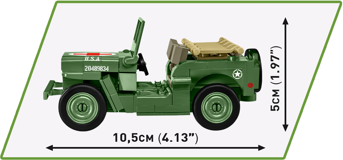COBI JEEP Willys MB Vehicle : Set #2296