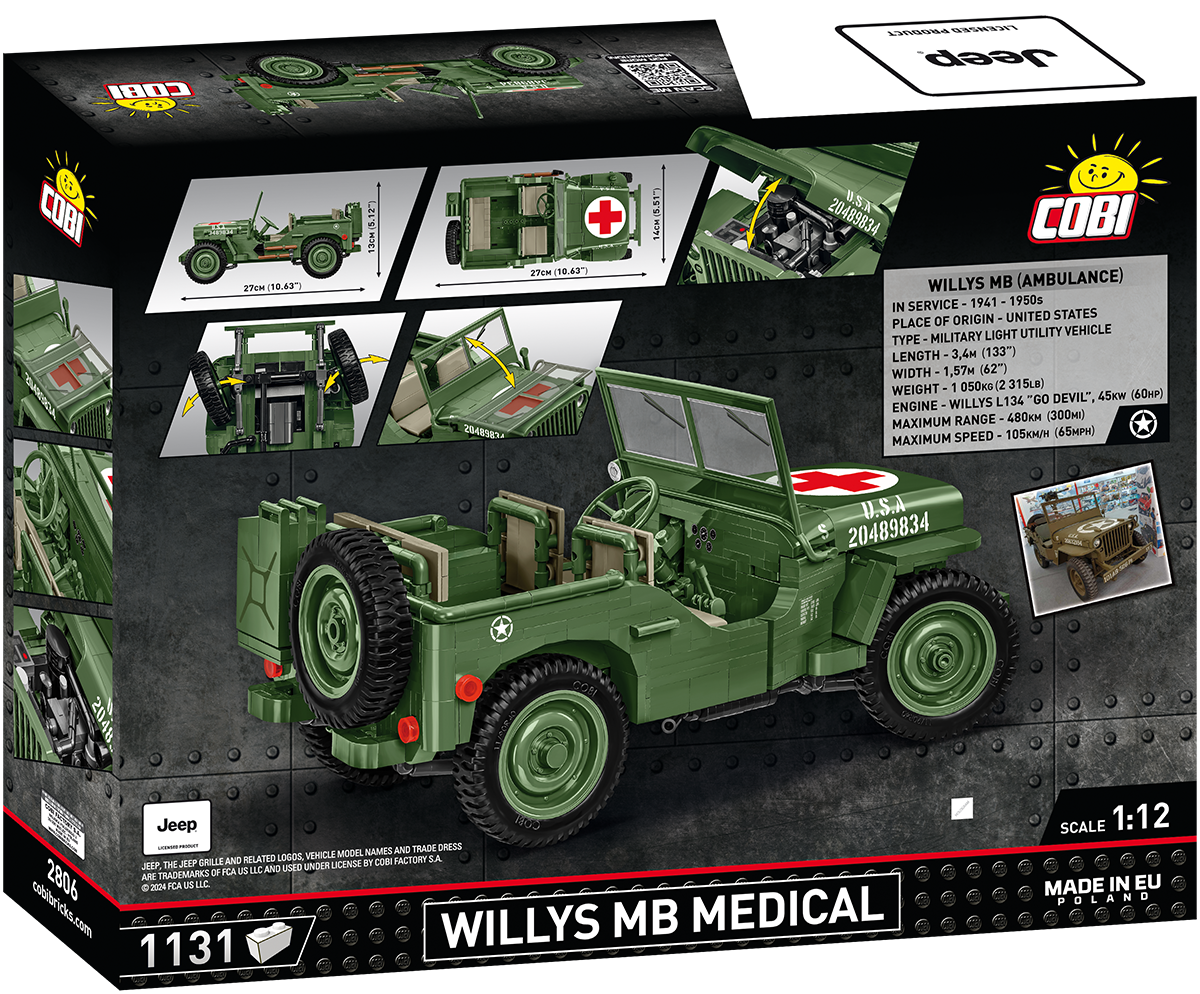 COBI JEEP Willys MB Medical: Set #2806