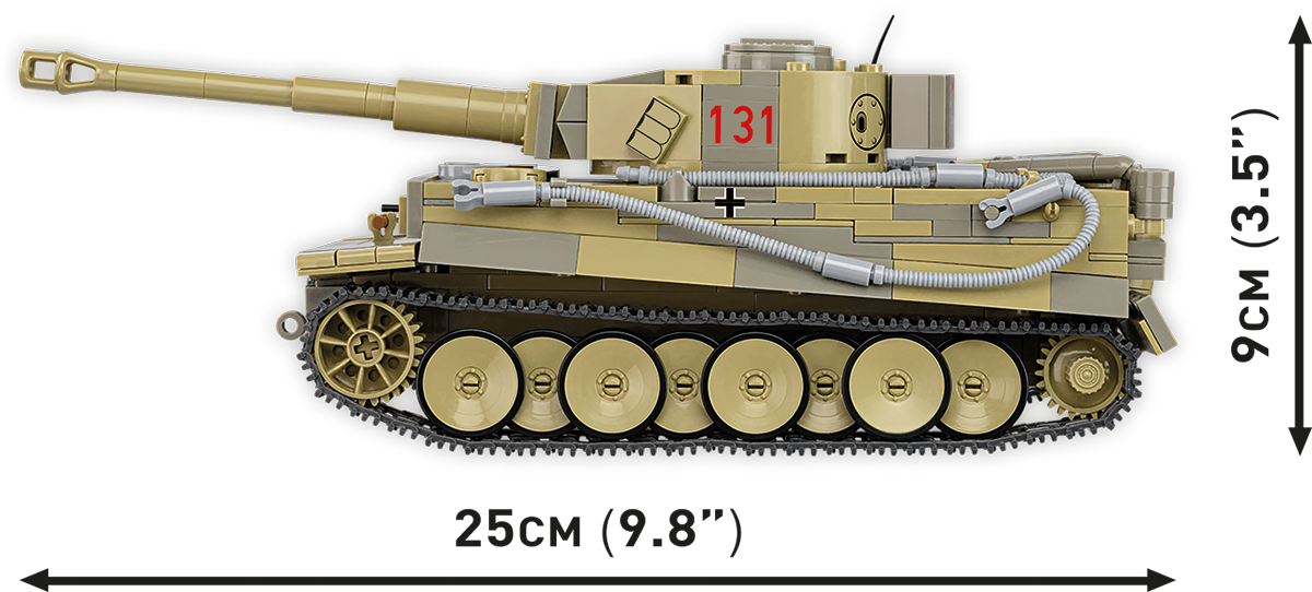 COBI PANZER VI Tiger I No. 131 Tank : Set #3123