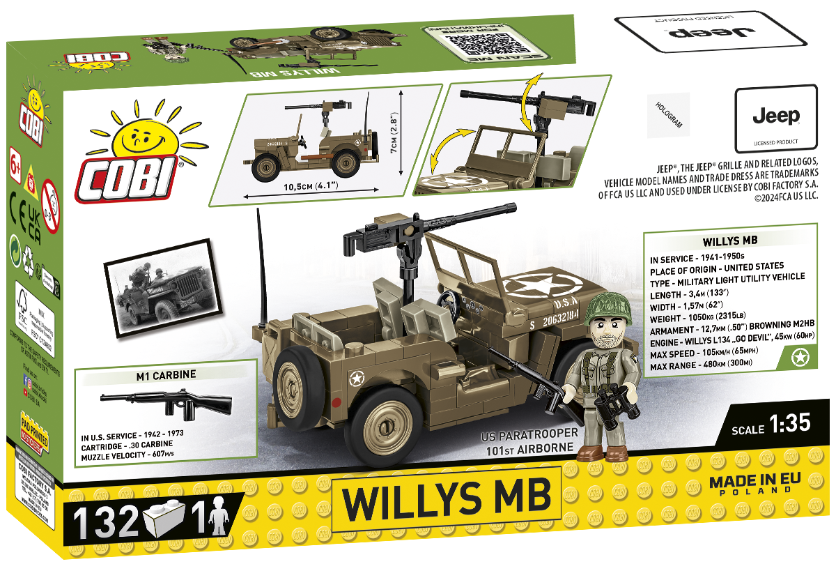 COBI JEEP Willys MB Vehicle : Set #3133