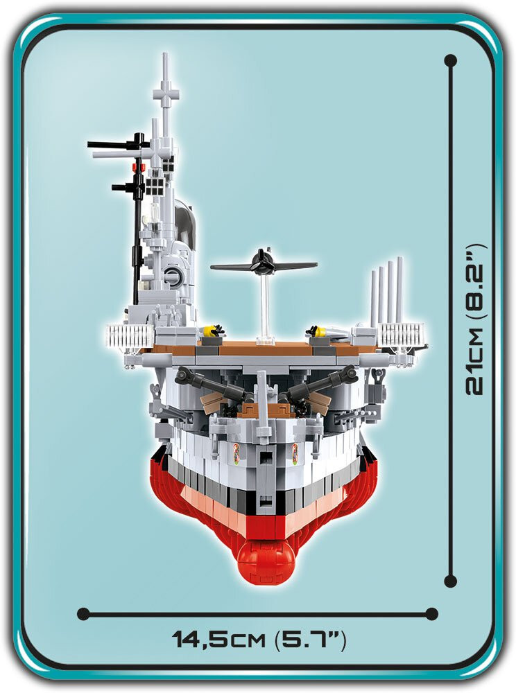 COBI Portaerei Graf Zeppelin (4826) – Set Di Blocchi Da Costruzione, 3136 Pezzi, Modellismo Militare Per Collezionisti - 3