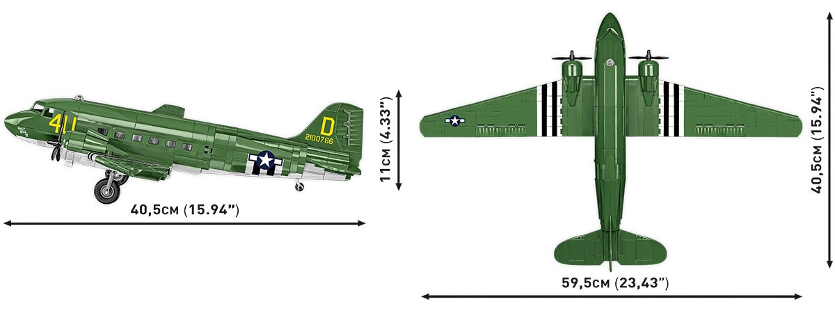 COBI Douglas C-47 Skytrain (Dakota) Transport Plane : Set #5743