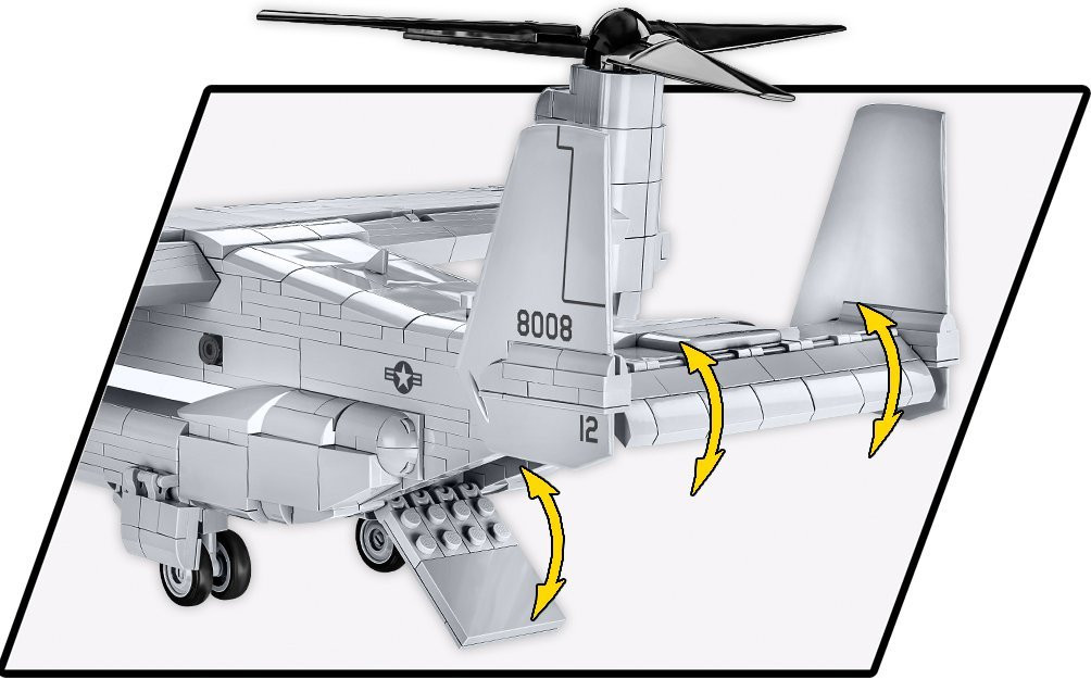 COBI Bell Boeing V-22 Osprey Tiltrotar Aircraft: Set #5836