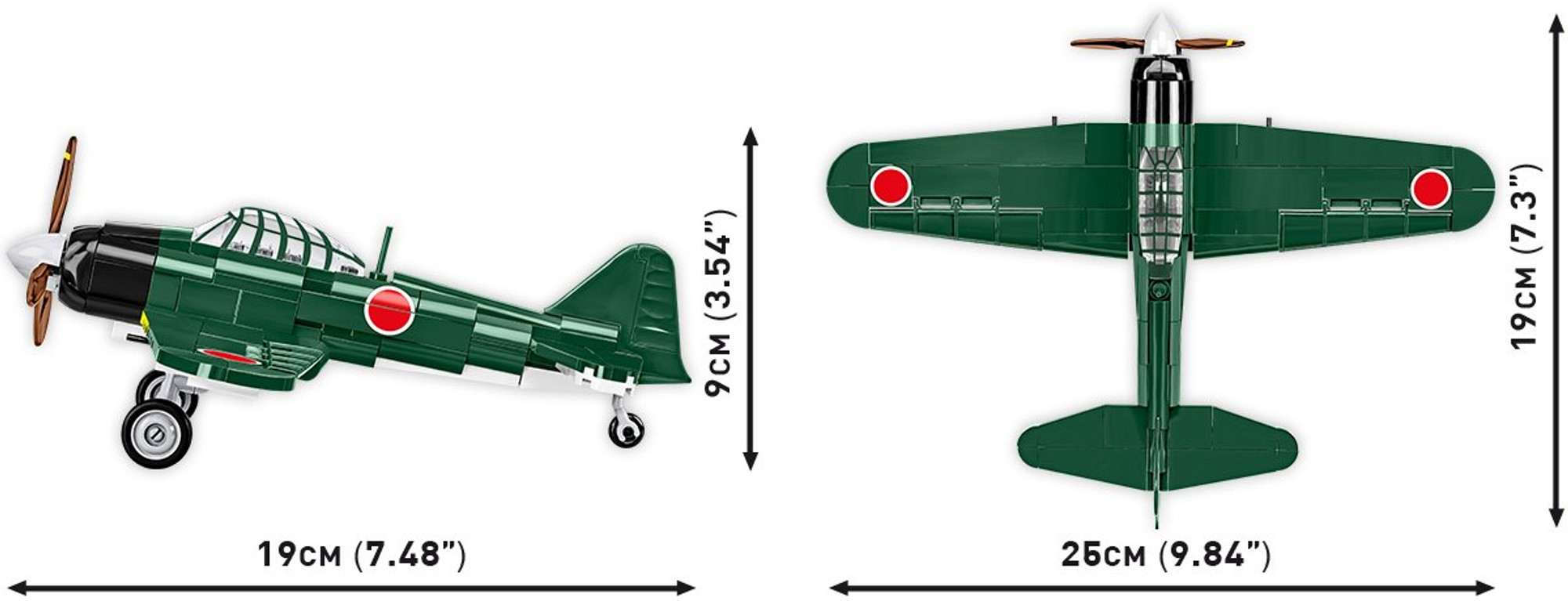 COBI Mitsubishi A6M2 
