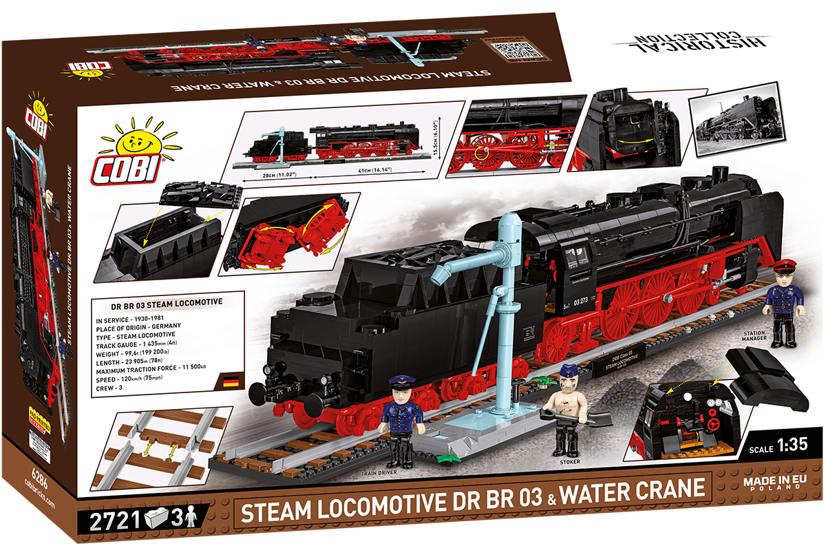 COBI EXECUTIVE EDITION Steam Locomotive DR BR 03 Train & Water