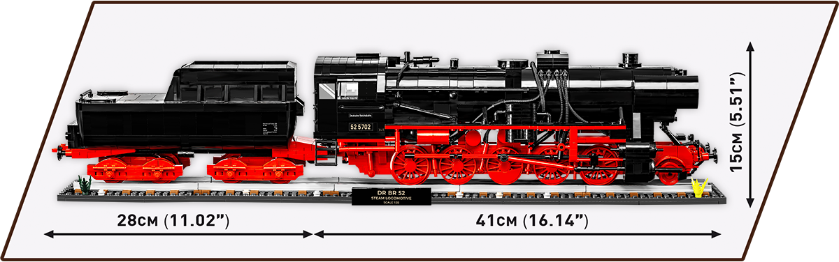 COBI DR BR 52 Steam Locomotive & Railway Semaphore: Set #6287