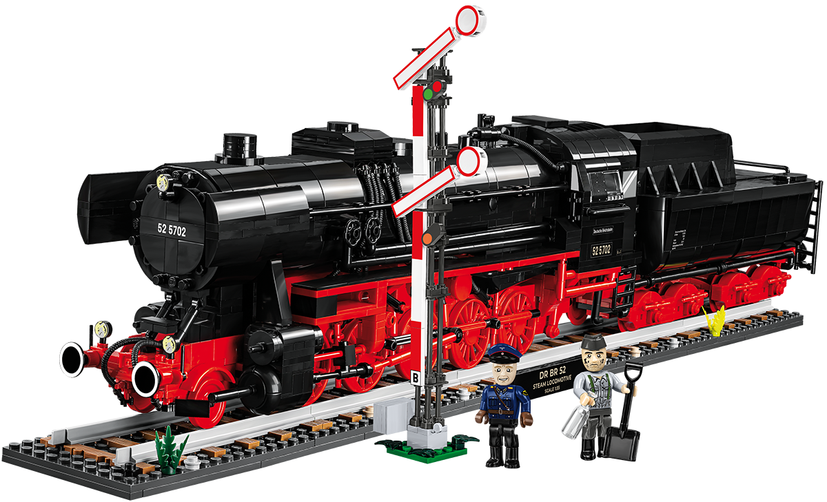 COBI DR BR 52 Steam Locomotive & Railway Semaphore: Set #6287
