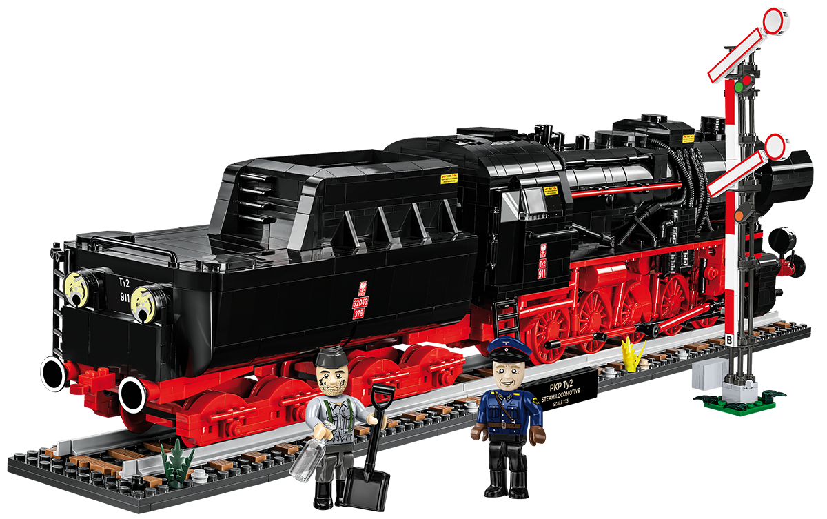 COBI DR BR 52 Steam Locomotive & Railway Semaphore: Set #6287