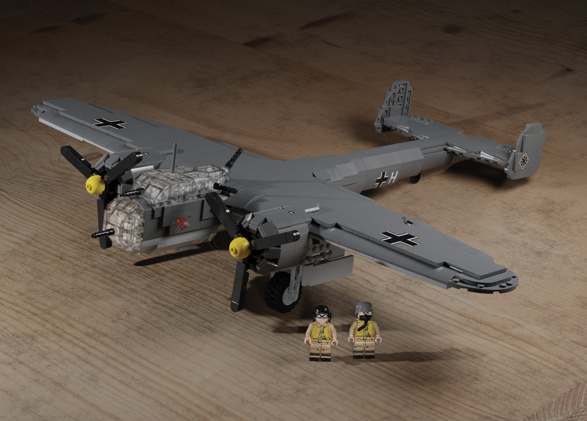 Aircraft Lego B25 Dornier Do-17 Z WWII German Light Bomber