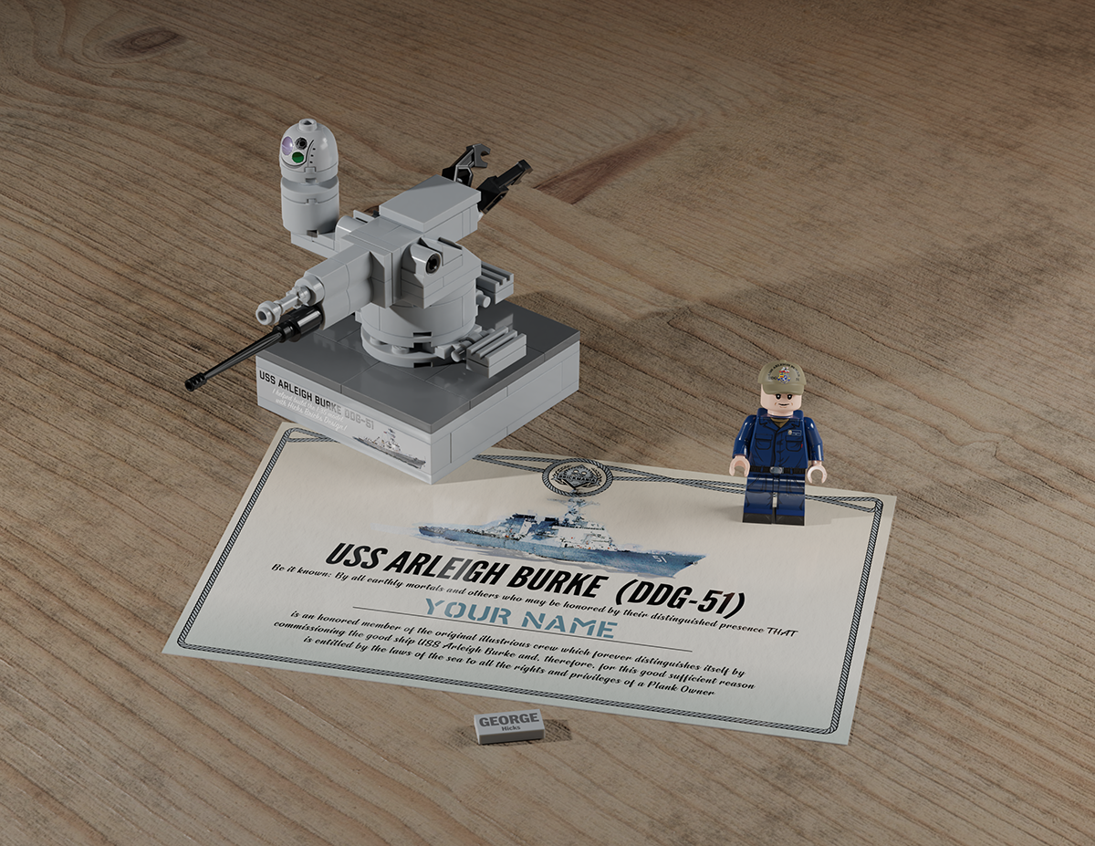 Mk 38 25mm Machine Gun System USS Arleigh Burke Brickstarter Kit 1