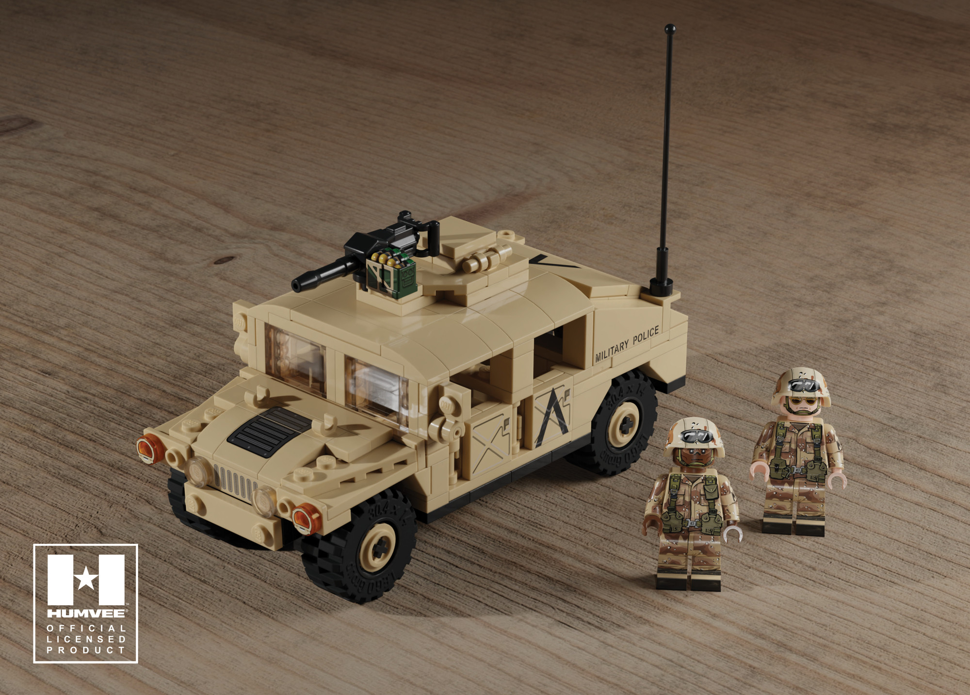 BRICKMANIA HUMVEE M1044 レンジャー部隊使用 HUMVEE® M1044 - High Mobility Multipurpose Wheeled Vehicle